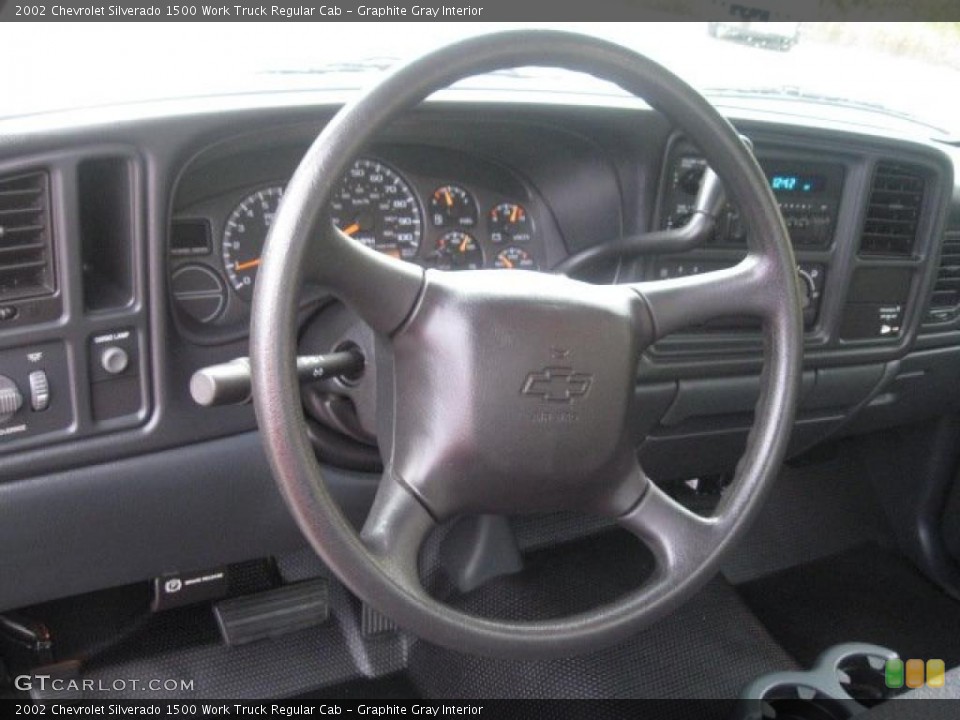 Graphite Gray Interior Steering Wheel for the 2002 Chevrolet Silverado 1500 Work Truck Regular Cab #38216574