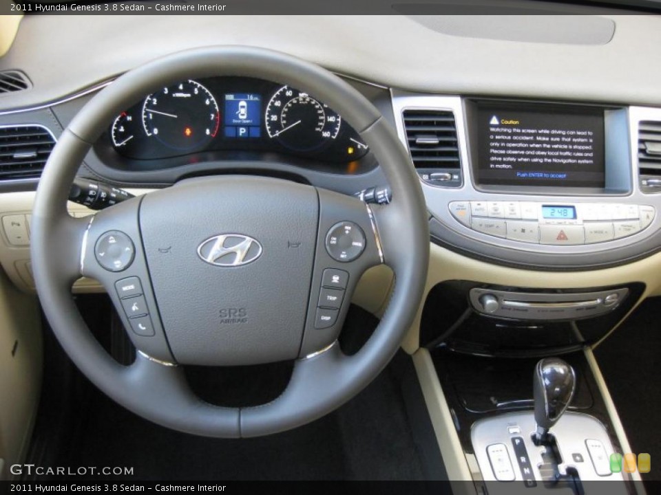 Cashmere Interior Dashboard for the 2011 Hyundai Genesis 3.8 Sedan #38217060