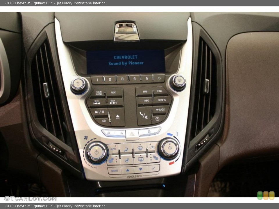 Jet Black/Brownstone Interior Controls for the 2010 Chevrolet Equinox LTZ #38217228