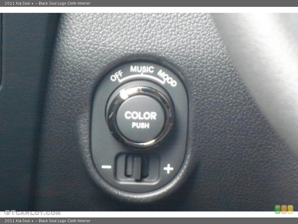 Black Soul Logo Cloth Interior Controls for the 2011 Kia Soul + #38219488