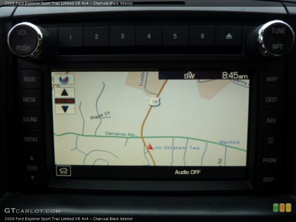 Charcoal Black Interior Navigation for the 2009 Ford Explorer Sport Trac Limited V8 4x4 #38220797