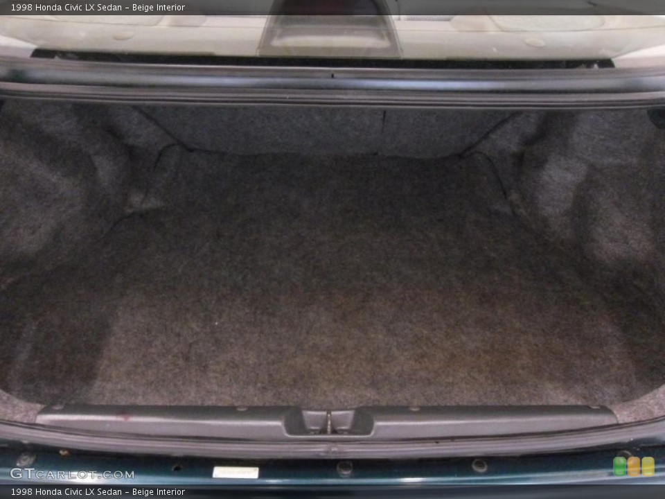 Beige Interior Trunk for the 1998 Honda Civic LX Sedan #38223117