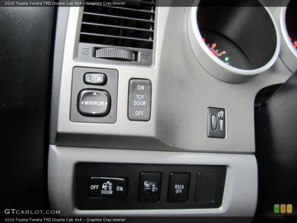 Graphite Gray Interior Controls for the 2010 Toyota Tundra TRD Double Cab 4x4 #38223227