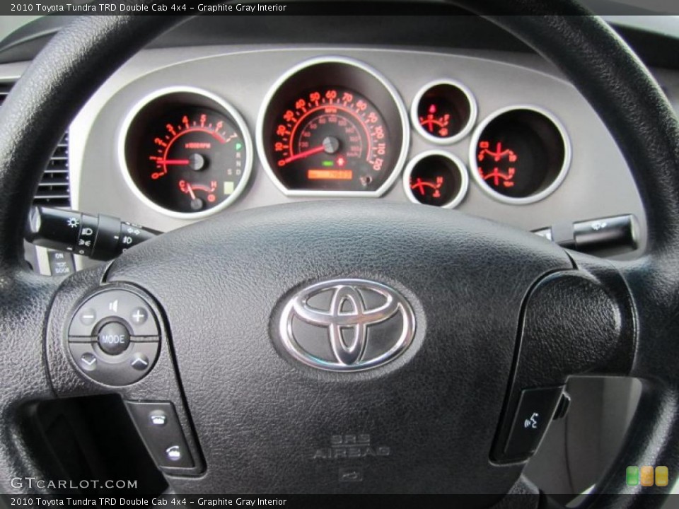 Graphite Gray Interior Steering Wheel for the 2010 Toyota Tundra TRD Double Cab 4x4 #38223237