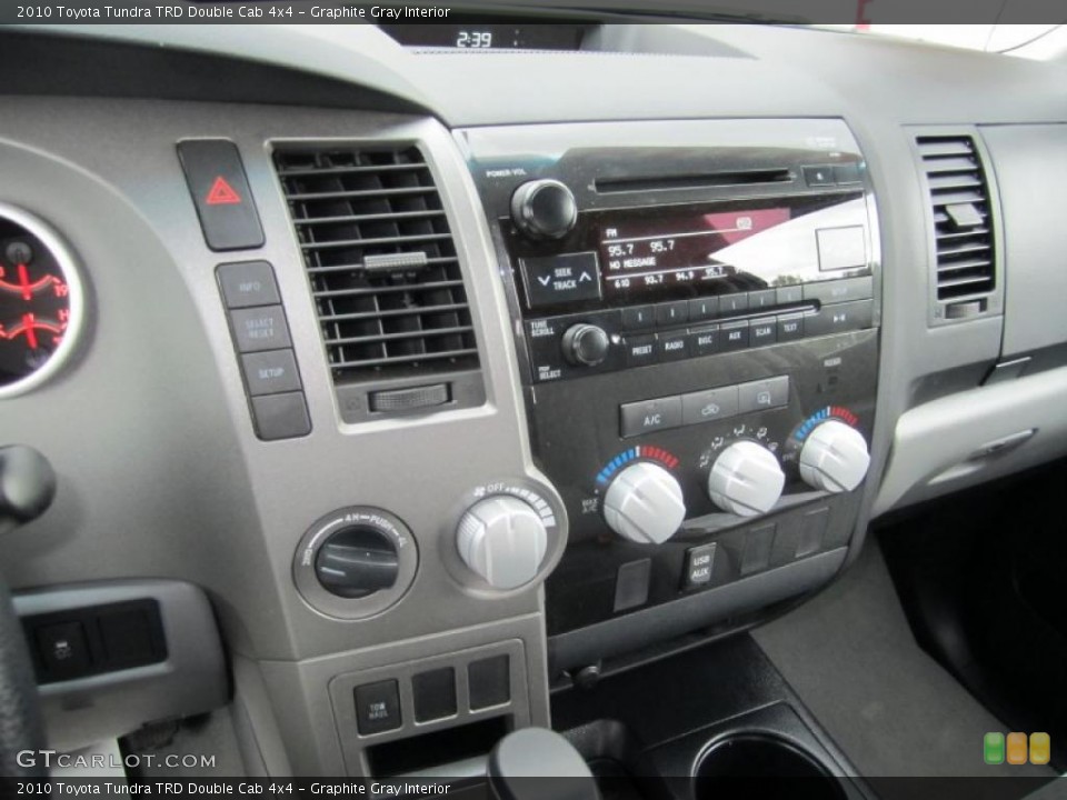 Graphite Gray Interior Controls for the 2010 Toyota Tundra TRD Double Cab 4x4 #38223281