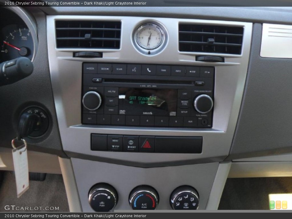 Dark Khaki/Light Graystone Interior Controls for the 2010 Chrysler Sebring Touring Convertible #38225969