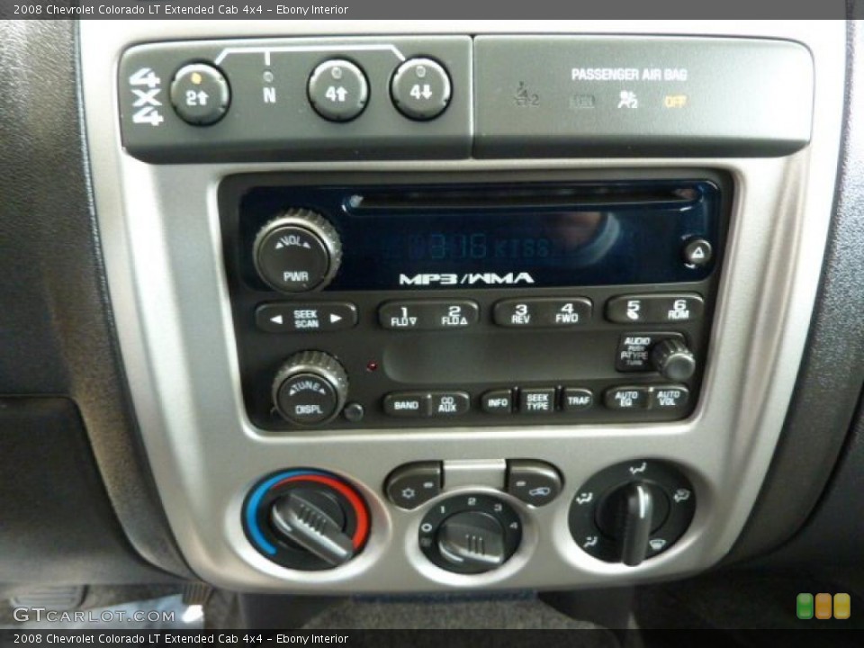 Ebony Interior Controls for the 2008 Chevrolet Colorado LT Extended Cab 4x4 #38227177