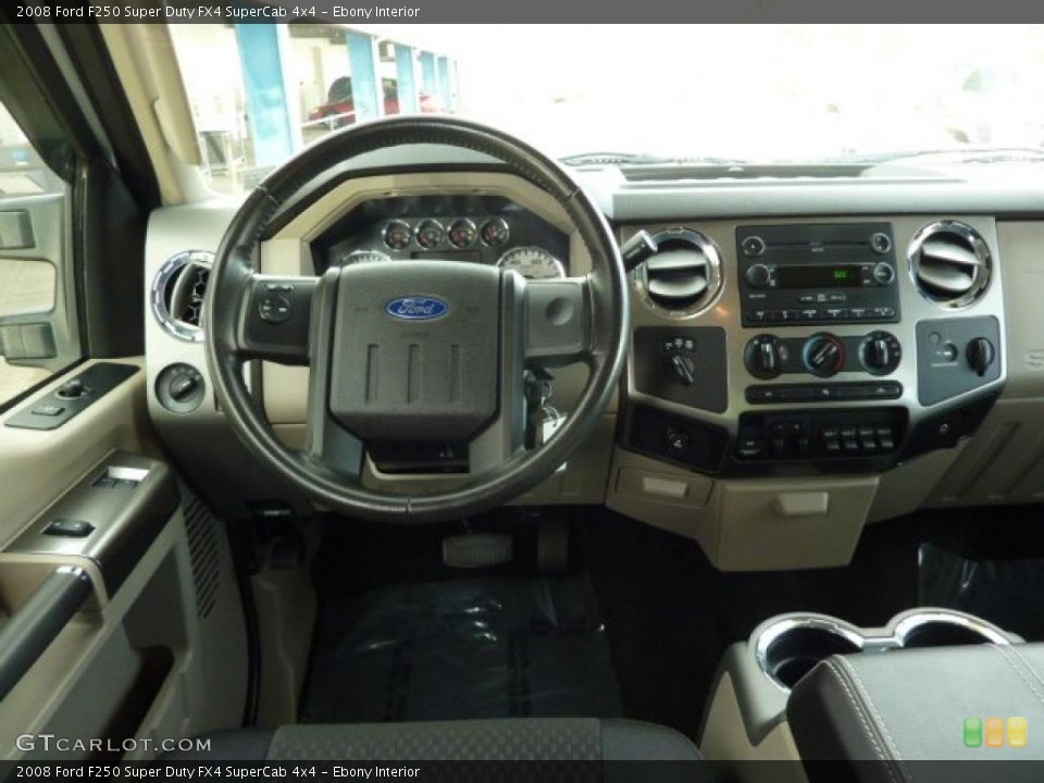Ebony Interior Dashboard for the 2008 Ford F250 Super Duty FX4 SuperCab 4x4 #38227513