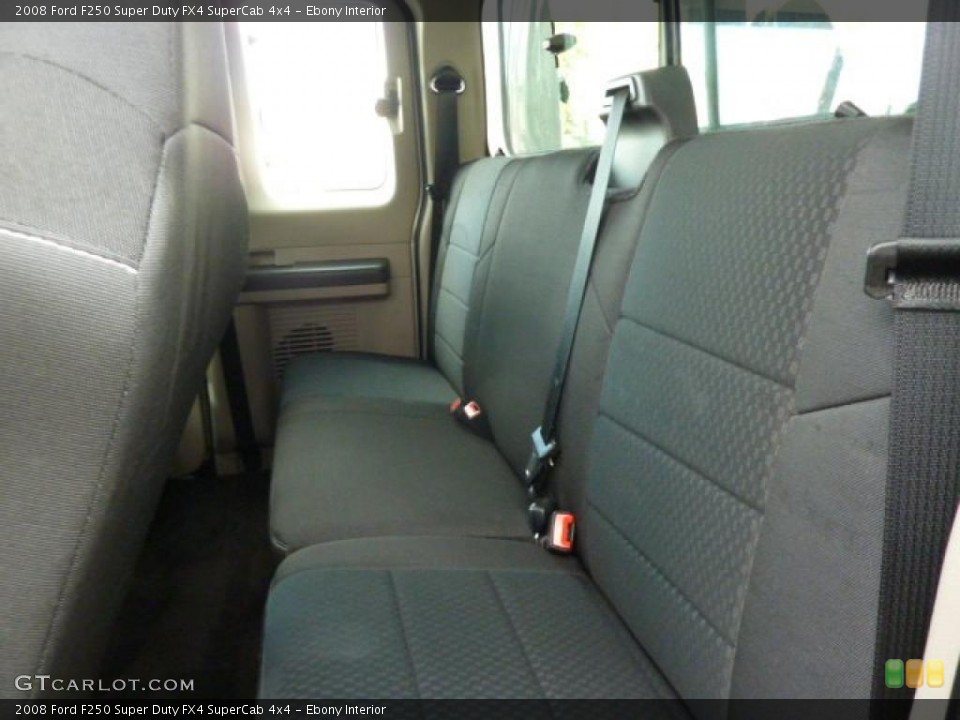 Ebony Interior Photo for the 2008 Ford F250 Super Duty FX4 SuperCab 4x4 #38227521