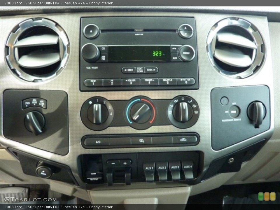 Ebony Interior Controls for the 2008 Ford F250 Super Duty FX4 SuperCab 4x4 #38227578