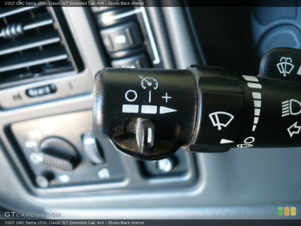 Ebony Black Interior Controls for the 2007 GMC Sierra 1500 Classic SLT Extended Cab 4x4 #38228623