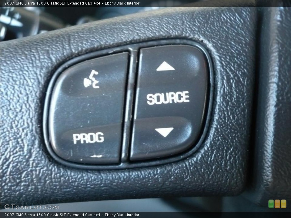 Ebony Black Interior Controls for the 2007 GMC Sierra 1500 Classic SLT Extended Cab 4x4 #38228631
