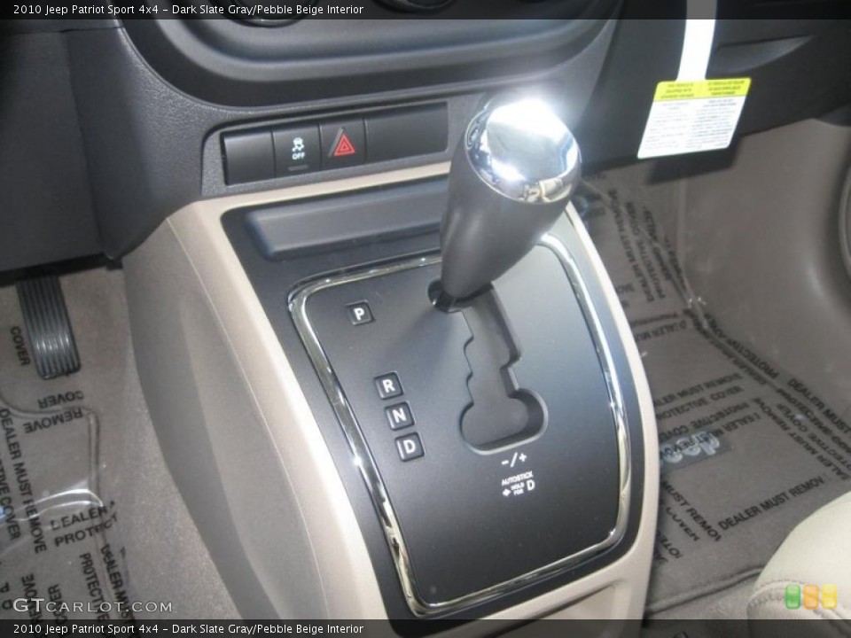 Dark Slate Gray/Pebble Beige Interior Transmission for the 2010 Jeep Patriot Sport 4x4 #38230515