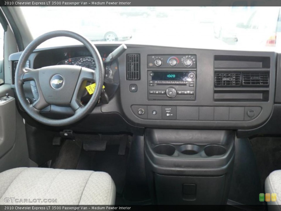 Medium Pewter Interior Dashboard for the 2010 Chevrolet Express LT 3500 Passenger Van #38230559