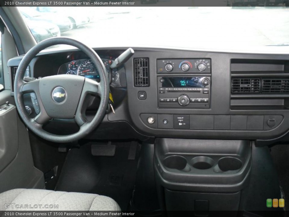 Medium Pewter Interior Dashboard for the 2010 Chevrolet Express LT 3500 Passenger Van #38230783