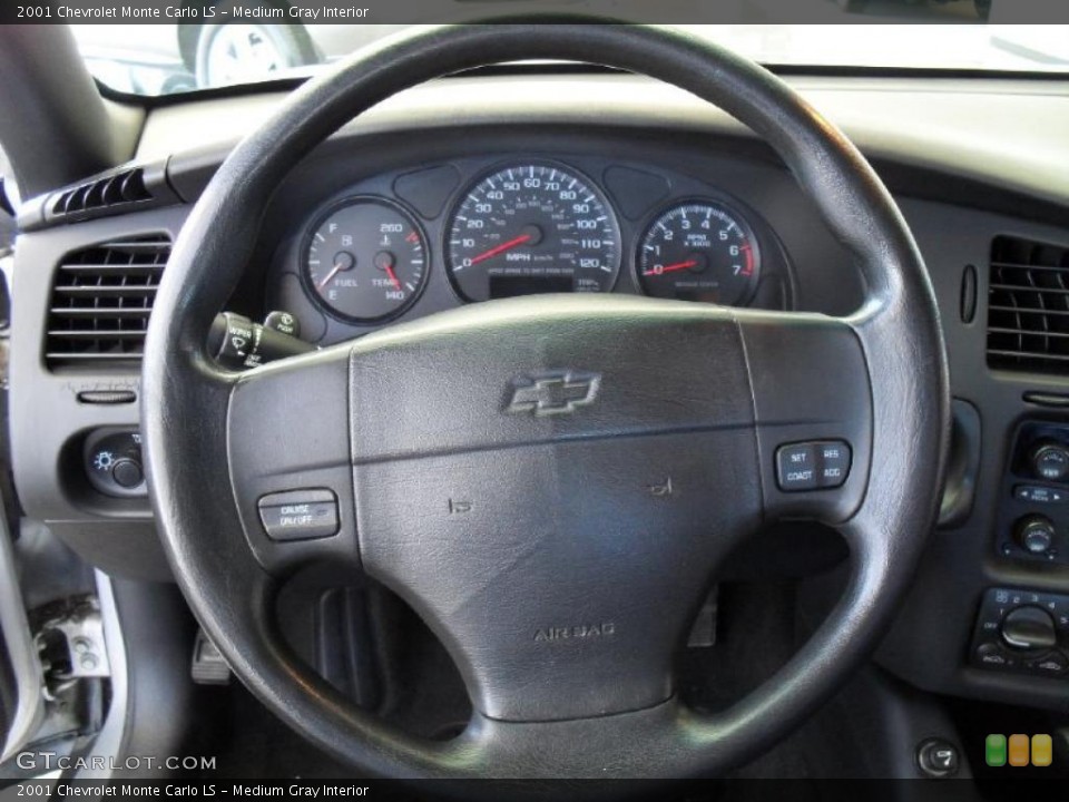 Medium Gray Interior Steering Wheel for the 2001 Chevrolet Monte Carlo LS #38231467