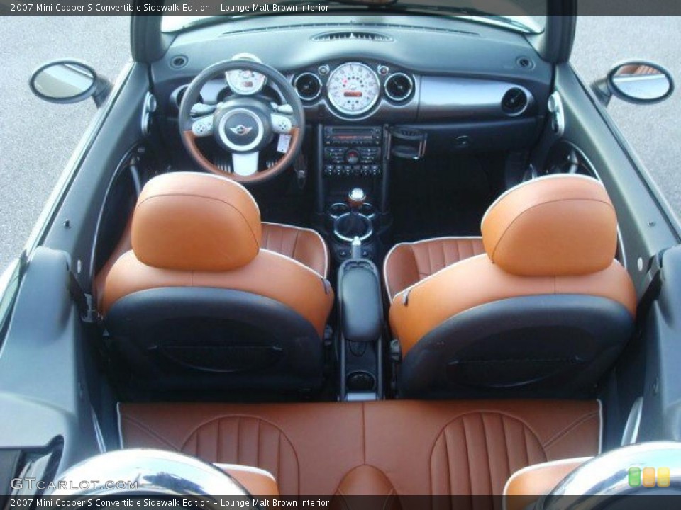 Lounge Malt Brown Interior Photo for the 2007 Mini Cooper S Convertible Sidewalk Edition #38232551