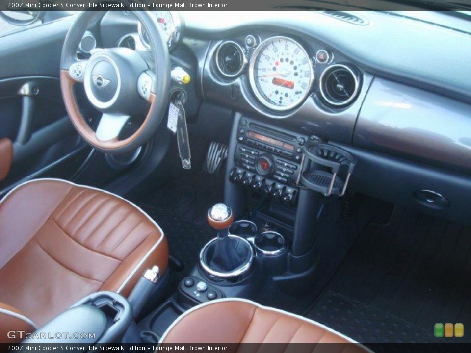 Lounge Malt Brown Interior Dashboard for the 2007 Mini Cooper S Convertible Sidewalk Edition #38232607