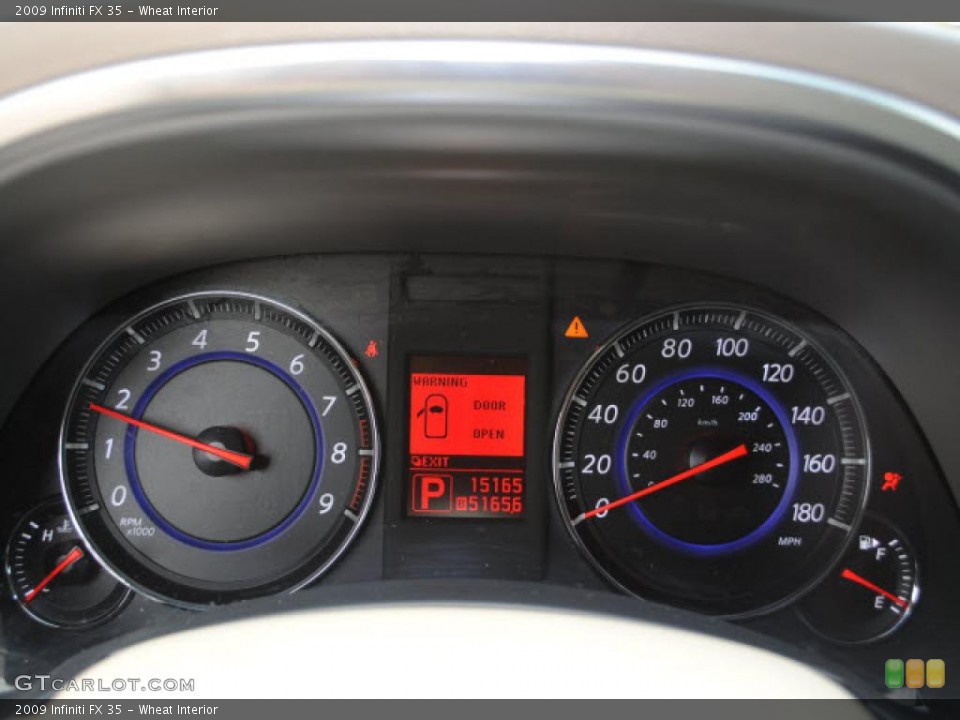 Wheat Interior Gauges for the 2009 Infiniti FX 35 #38233807