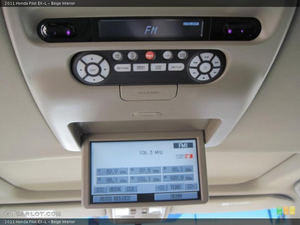 Beige Interior Controls for the 2011 Honda Pilot EX-L #38235843