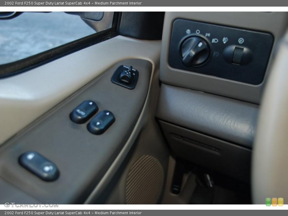 Medium Parchment Interior Controls for the 2002 Ford F250 Super Duty Lariat SuperCab 4x4 #38238639