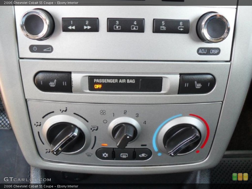 Ebony Interior Controls for the 2006 Chevrolet Cobalt SS Coupe #38238715