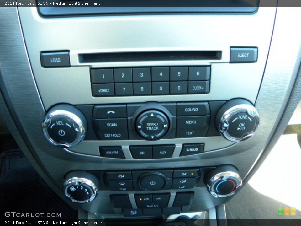 Medium Light Stone Interior Controls for the 2011 Ford Fusion SE V6 #38238775