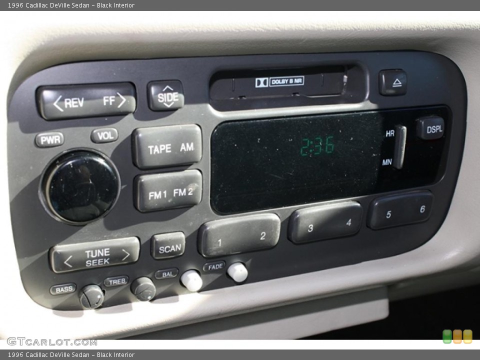 Black Interior Controls for the 1996 Cadillac DeVille Sedan #38240948