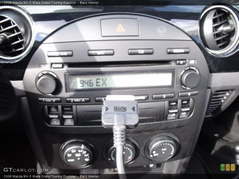 Black Interior Controls for the 2008 Mazda MX-5 Miata Grand Touring Roadster #38241503