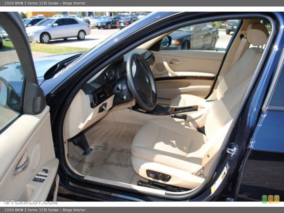 Beige Interior Photo for the 2009 BMW 3 Series 328i Sedan #38242123