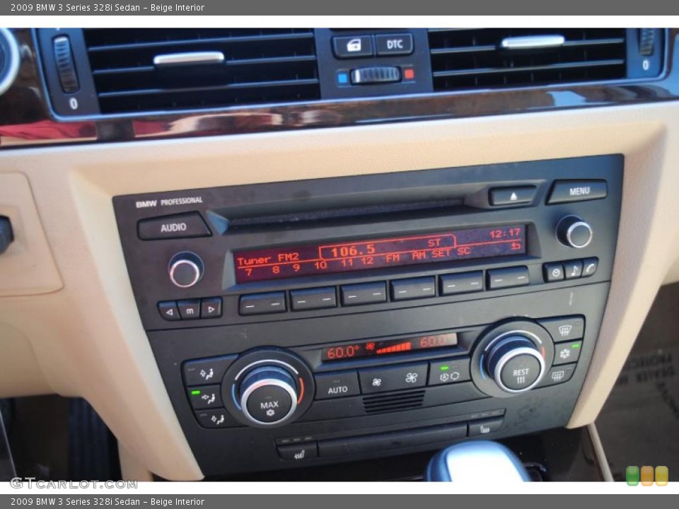 Beige Interior Controls for the 2009 BMW 3 Series 328i Sedan #38242172