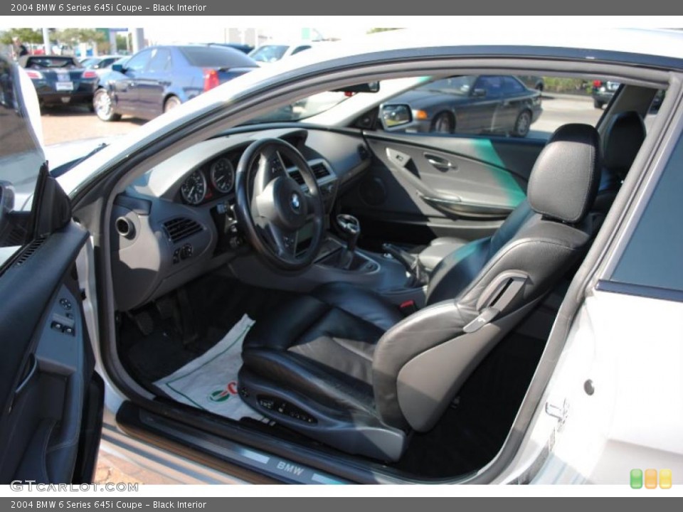 Black Interior Photo for the 2004 BMW 6 Series 645i Coupe #38243319
