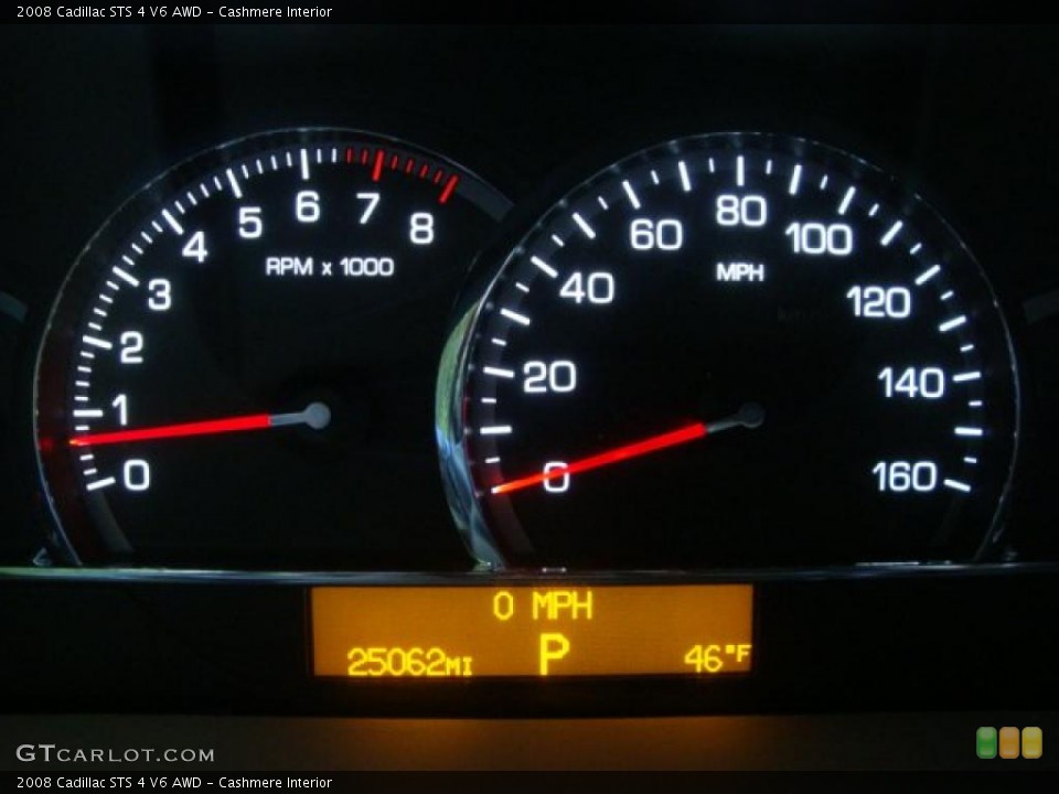Cashmere Interior Gauges for the 2008 Cadillac STS 4 V6 AWD #38244211
