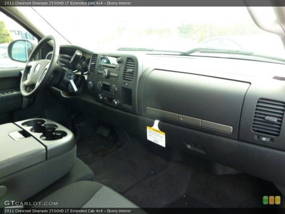 Ebony Interior Dashboard for the 2011 Chevrolet Silverado 2500HD LT Extended Cab 4x4 #38248635