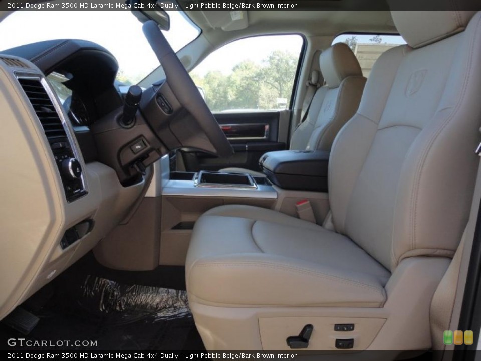 Light Pebble Beige/Bark Brown Interior Photo for the 2011 Dodge Ram 3500 HD Laramie Mega Cab 4x4 Dually #38248943