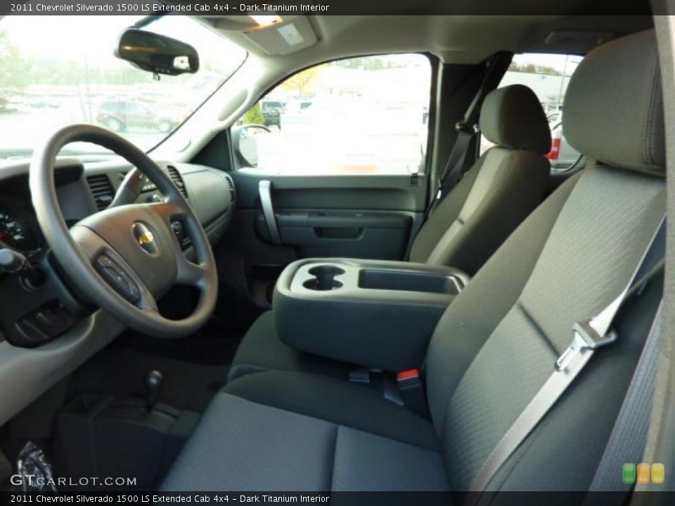 Dark Titanium Interior Photo for the 2011 Chevrolet Silverado 1500 LS Extended Cab 4x4 #38248955