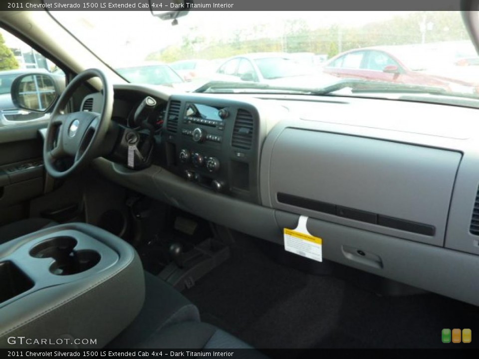 Dark Titanium Interior Dashboard for the 2011 Chevrolet Silverado 1500 LS Extended Cab 4x4 #38248971