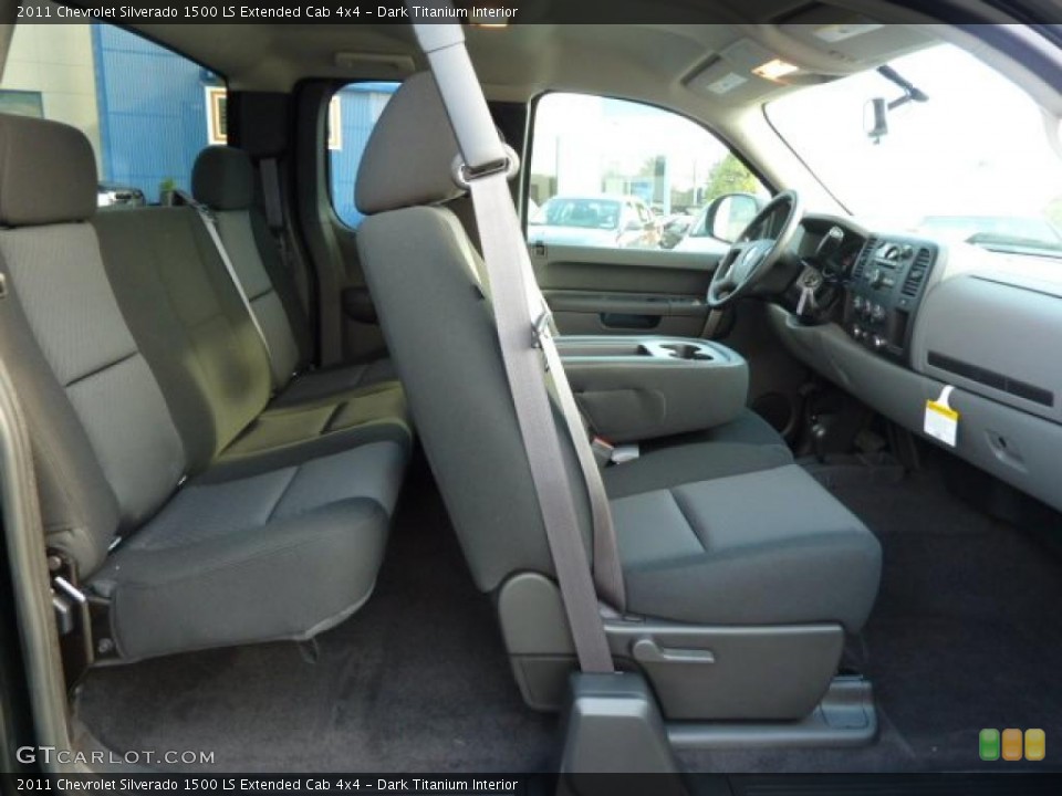 Dark Titanium Interior Photo for the 2011 Chevrolet Silverado 1500 LS Extended Cab 4x4 #38248991