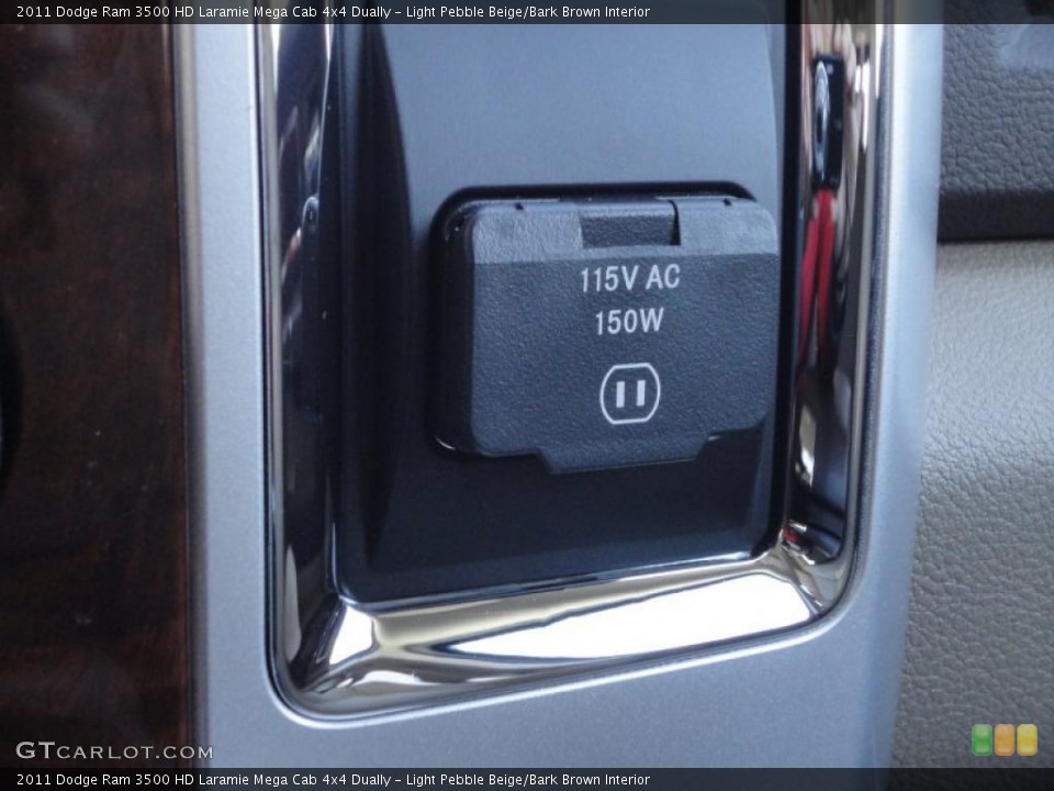 Light Pebble Beige/Bark Brown Interior Controls for the 2011 Dodge Ram 3500 HD Laramie Mega Cab 4x4 Dually #38249231
