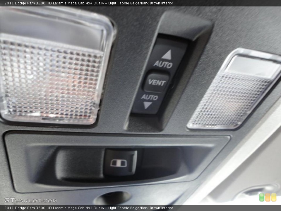 Light Pebble Beige/Bark Brown Interior Controls for the 2011 Dodge Ram 3500 HD Laramie Mega Cab 4x4 Dually #38249347