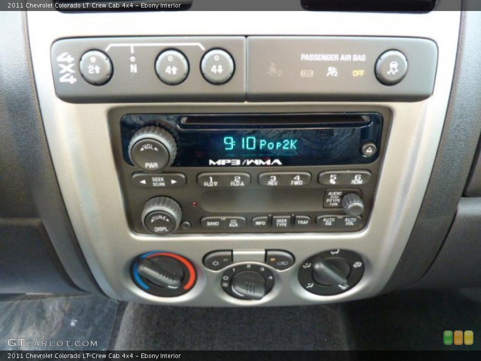 Ebony Interior Controls for the 2011 Chevrolet Colorado LT Crew Cab 4x4 #38250647