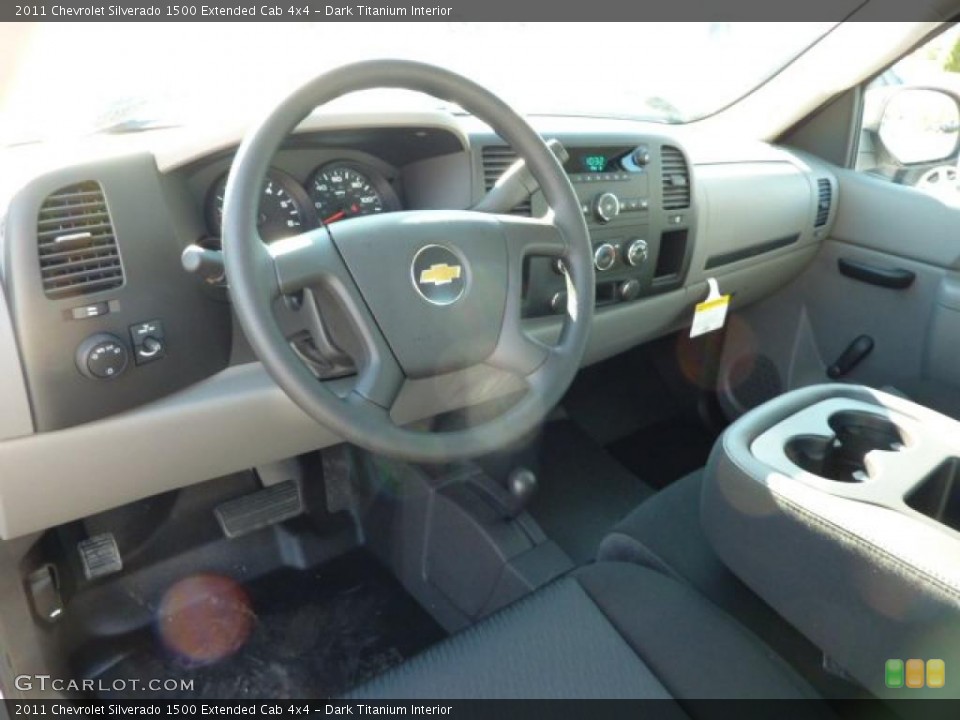 Dark Titanium Interior Dashboard for the 2011 Chevrolet Silverado 1500 Extended Cab 4x4 #38250855