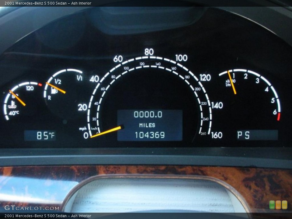 Ash Interior Gauges for the 2001 Mercedes-Benz S 500 Sedan #38251071