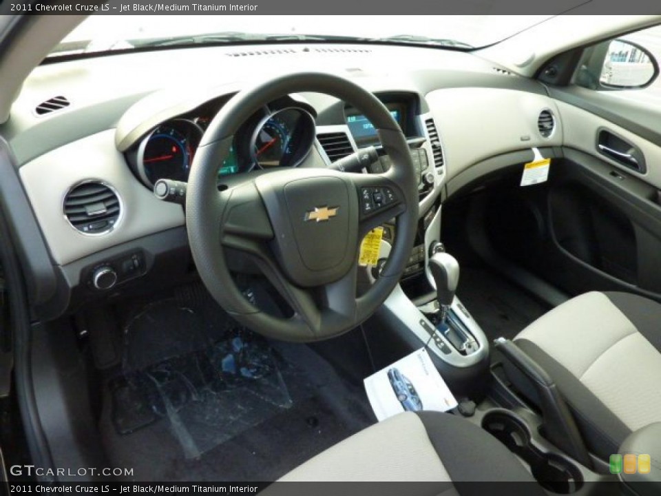 Jet Black/Medium Titanium Interior Dashboard for the 2011 Chevrolet Cruze LS #38251699