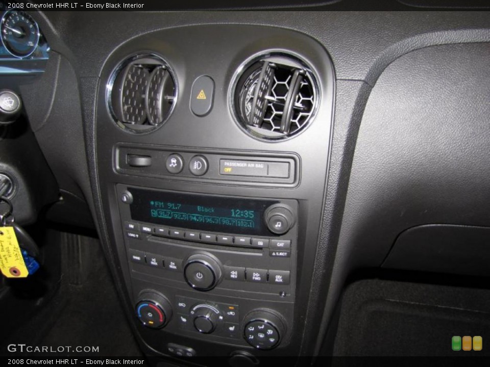 Ebony Black Interior Controls for the 2008 Chevrolet HHR LT #38252807