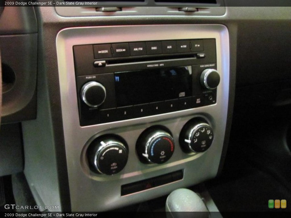 Dark Slate Gray Interior Controls for the 2009 Dodge Challenger SE #38253336