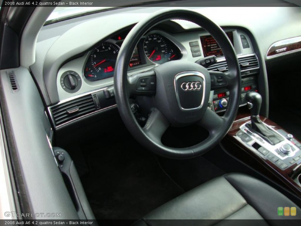 Black Interior Photo for the 2008 Audi A6 4.2 quattro Sedan #38254663