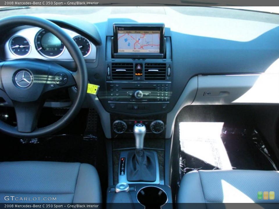 Grey/Black Interior Dashboard for the 2008 Mercedes-Benz C 350 Sport #38255072