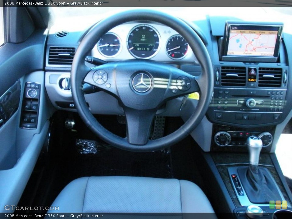 Grey/Black Interior Dashboard for the 2008 Mercedes-Benz C 350 Sport #38255092
