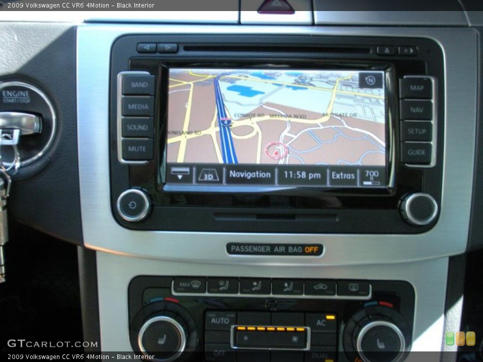 Black Interior Navigation for the 2009 Volkswagen CC VR6 4Motion #38256374